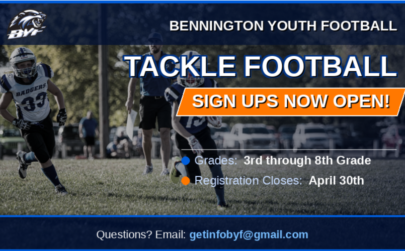 2026 Tackle Football Registration